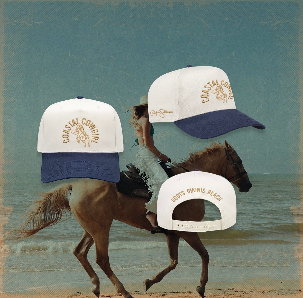 Official "Coastal Cowgirl" Hat (Navy)